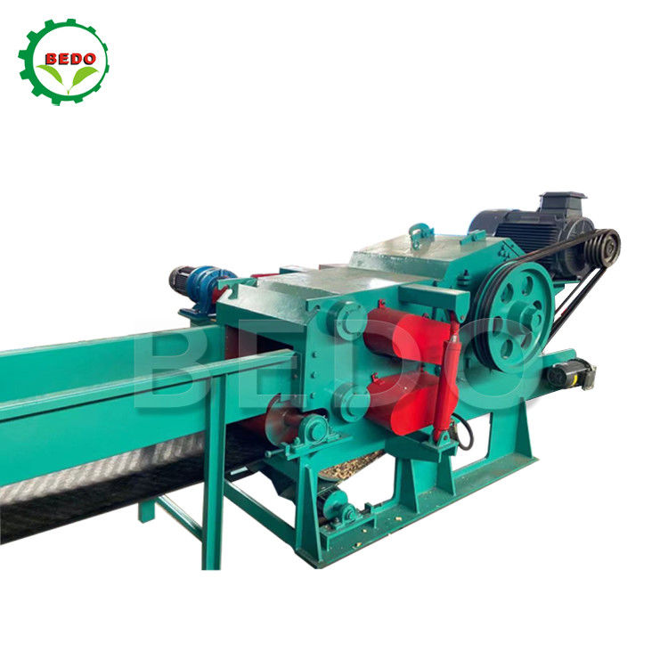 Elektryczny 380V Bamboo Wood Chips Making Machine 8-10T/H Industrial Drum Type Chipper