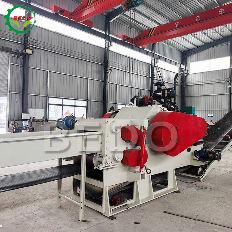Palm EFB Pusta niszczarka do kiści owoców Rębak do drewna Silnik wysokoprężny 110 kW do elektrowni na biomasę