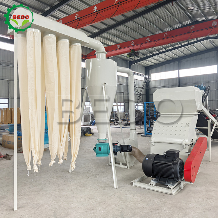 Wood Pallet Disintegrator 0.75kw Airlock Motor 3kw Feeding Roller Motor for Easy Pallet Disintegration
