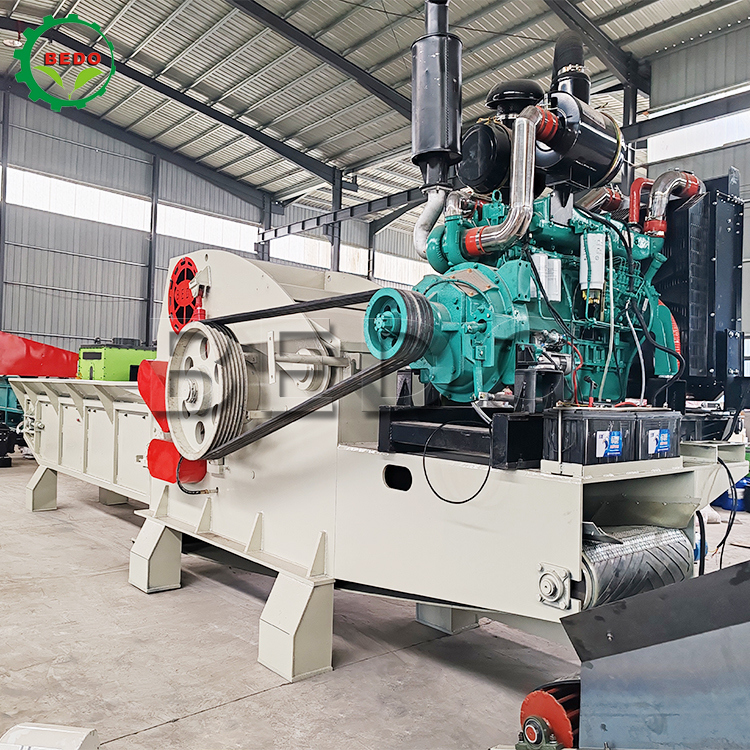 25-35mm Chips Rozmiar 2 sztuk Blade Wood Chipper Machine Industrial Chipping Drum Typ Heavy Duty Shredder