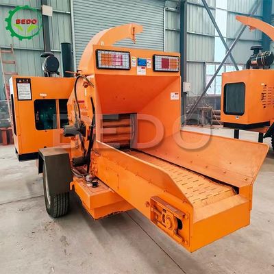 Diesel Mobilna Maszyna do drzewnych gałęzi Bush Chipper Hydrauliczne żywienie