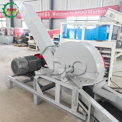 6 sztuk Blades Electric Wood Chipper Machine 3kw Feed Conveyor Drum Typ Heavy Duty Shredder
