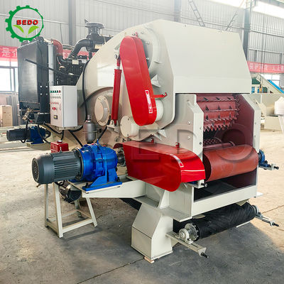 Hydrauliczne przenośnik napędowy silnik napędowy Diesel Wood Chipper Machine CE Certified Industrial Drum Type Shredder