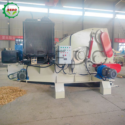 Certyfikat CE 25-35mm Chip Hydraulic Wood Chipper Machine Long Feed Conveyor Industrial Drum Shredder