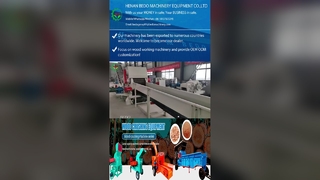 Automatyczny rębak bębnowy do drewna z zabezpieczeniem przed przeciążeniem i sterowaniem PLC